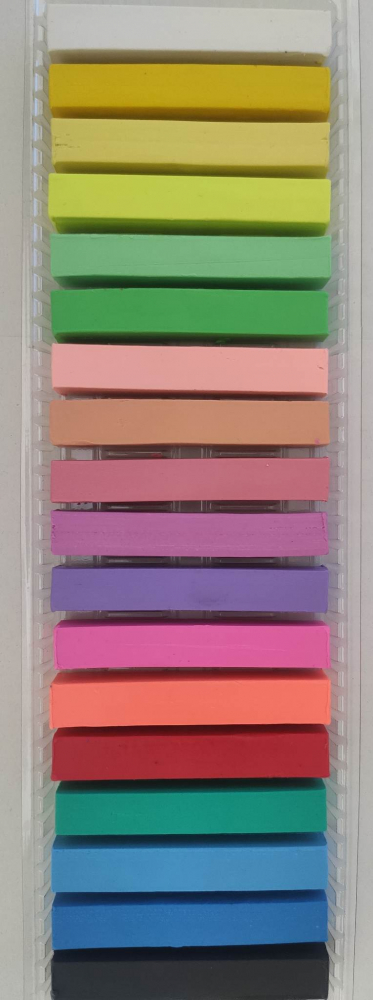 Plastilina Strigo 18 culori mix (6 x neon, 6 x pastel, 6 x clasice) [2]