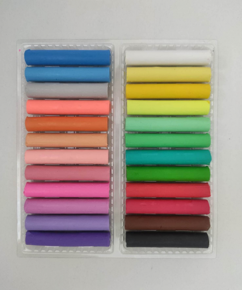 Plastilina Strigo 24 culori mix (6 x fluorescente, 6 x pastel, 12 x clasice) [2]