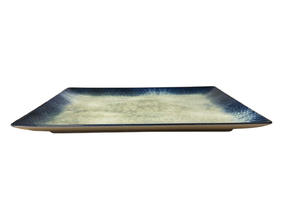 Platou dreptunghiular pentru servire , ceramica,albastru, model Lago,25x15 cm [2]