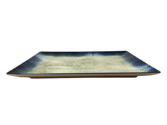 Platou dreptunghiular pentru servire ,ceramica,albastru, model Lago,30x20 cm [2]