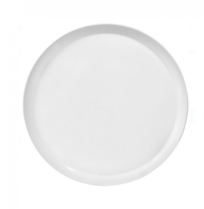 Oem Platou pentru pizza, ceramica, alb, 30 cm