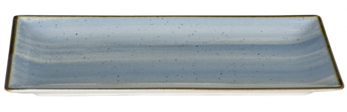 Platou pentru servire, Ceramica, Albastru Ciel, 30x15 cm