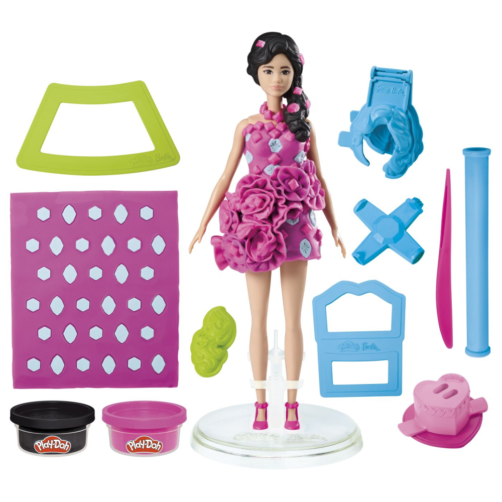 PLAY DOH BARBIE SET CREATII VESTIMENTARE PIETRE PRETIOASE SI PANGLICI [4]