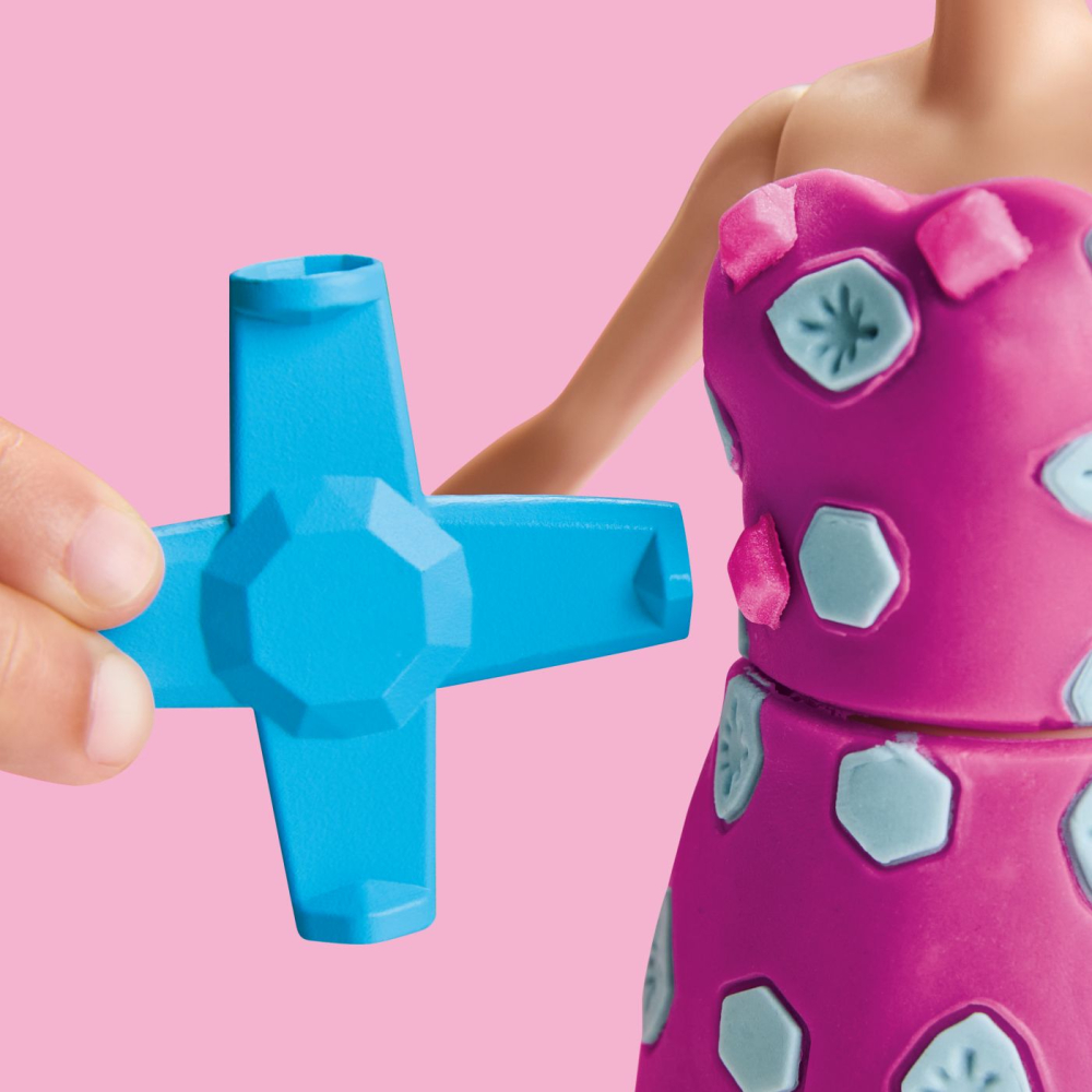 PLAY DOH BARBIE SET CREATII VESTIMENTARE PIETRE PRETIOASE SI PANGLICI [8]
