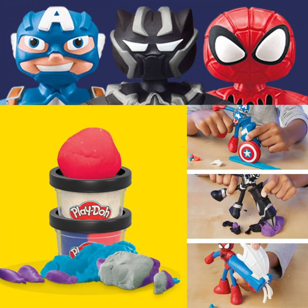 PLAY DOH MARVEL SET 3 EROI IN ACTIUNE SI ACCESORII [5]