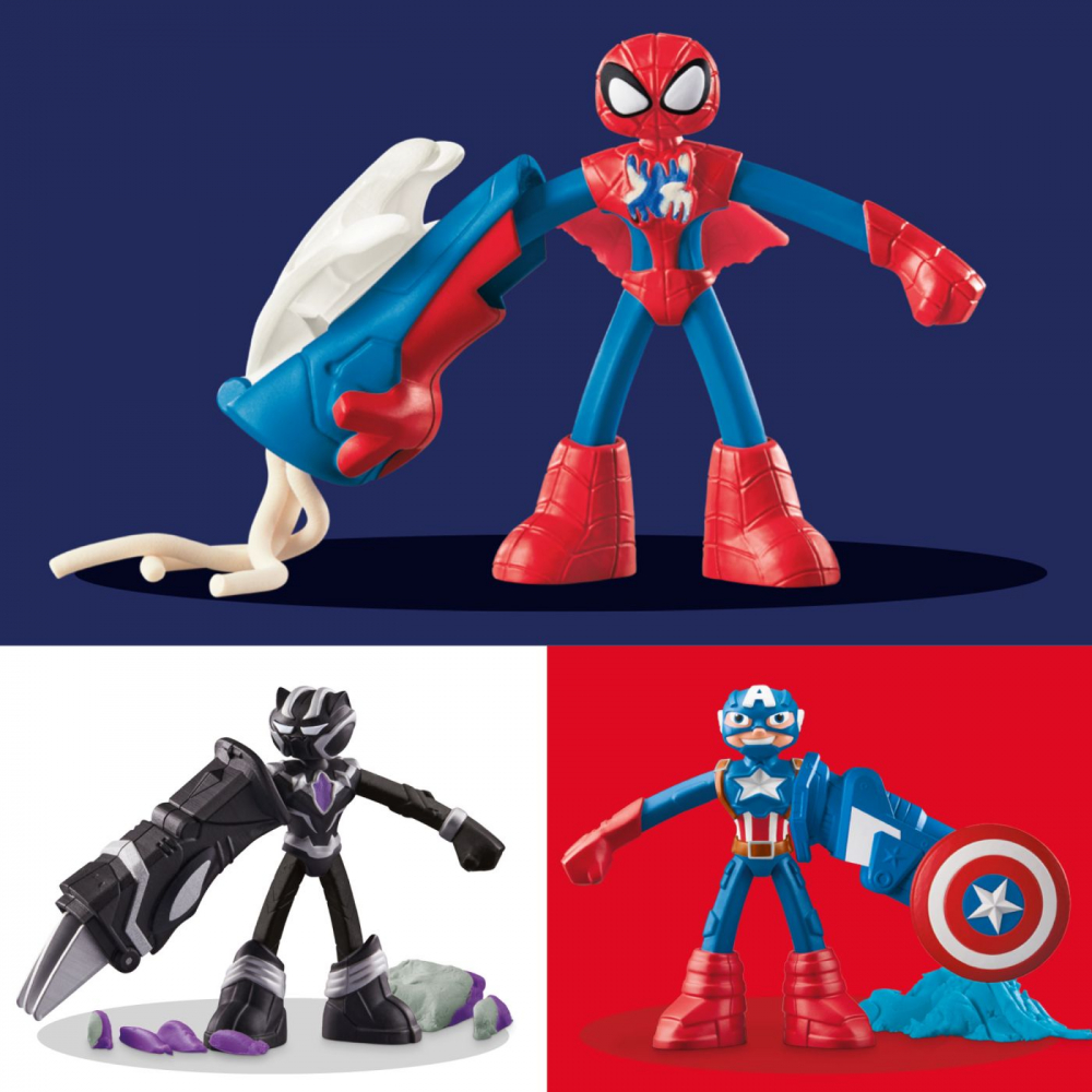 PLAY DOH MARVEL SET 3 EROI IN ACTIUNE SI ACCESORII [4]