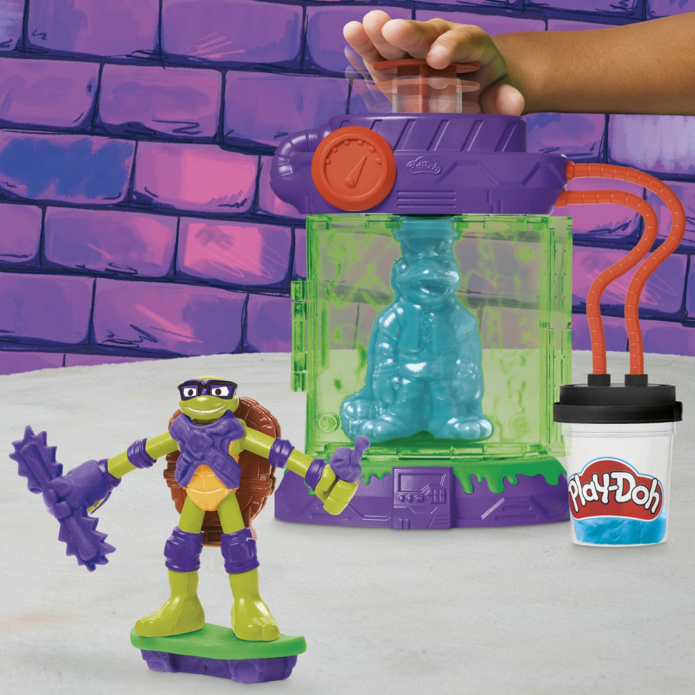 PLAY DOH POVESTIRI CU TESTOASE NINJA ADOLESCENTE MUTANTE SET PLASTELINA STATIE DE MUTATII [7]