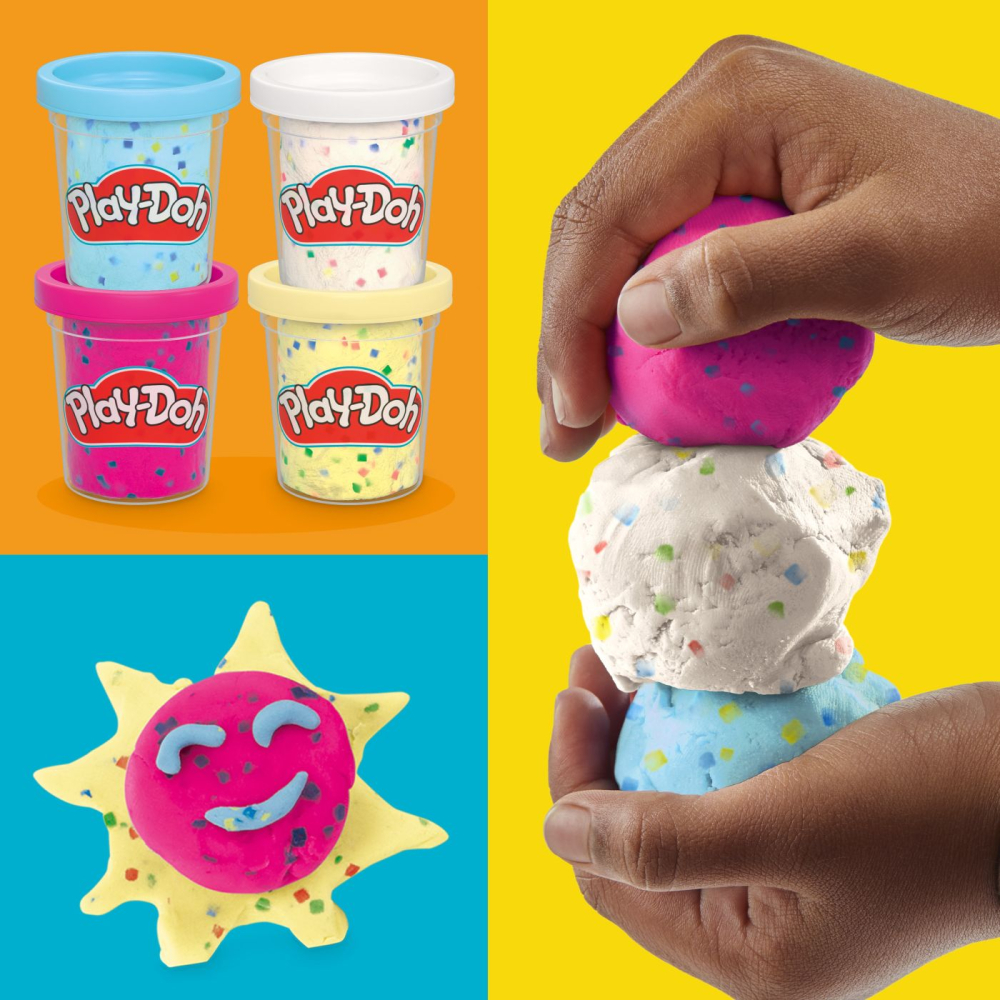 PLAY DOH SET 4 CUTII PLASTILINA CONFETI [3]
