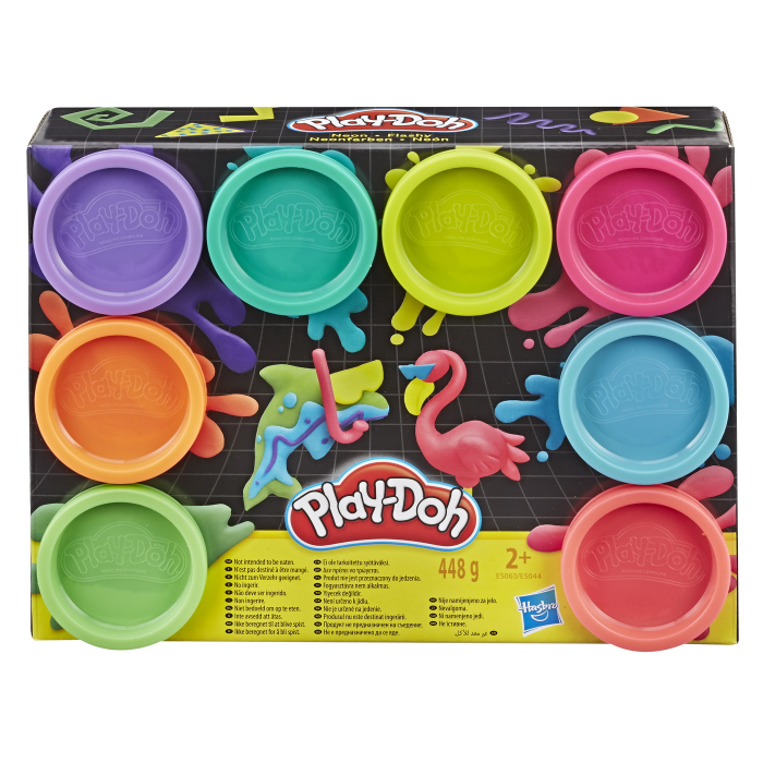 Play doh set 8 borcanase neon [3]