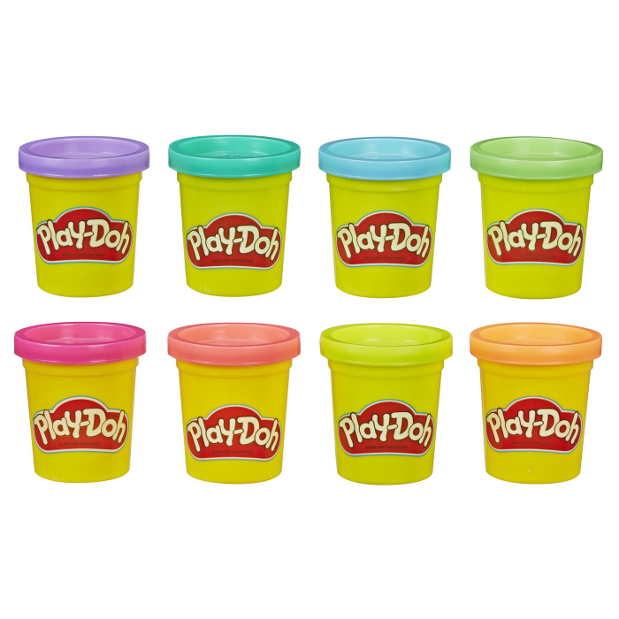 Play doh set 8 borcanase neon [2]