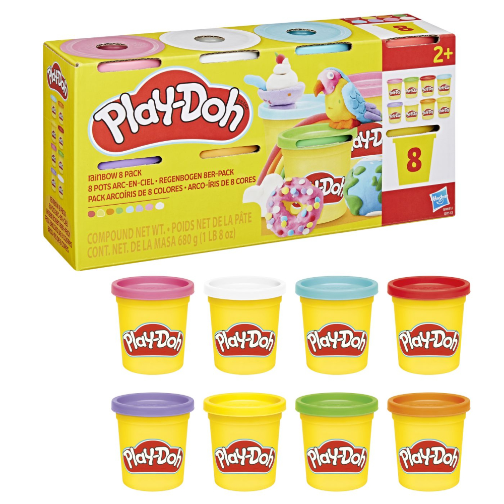 PLAY DOH SET 8 CUTII DE PLASTELINA CURCUBEU [4]