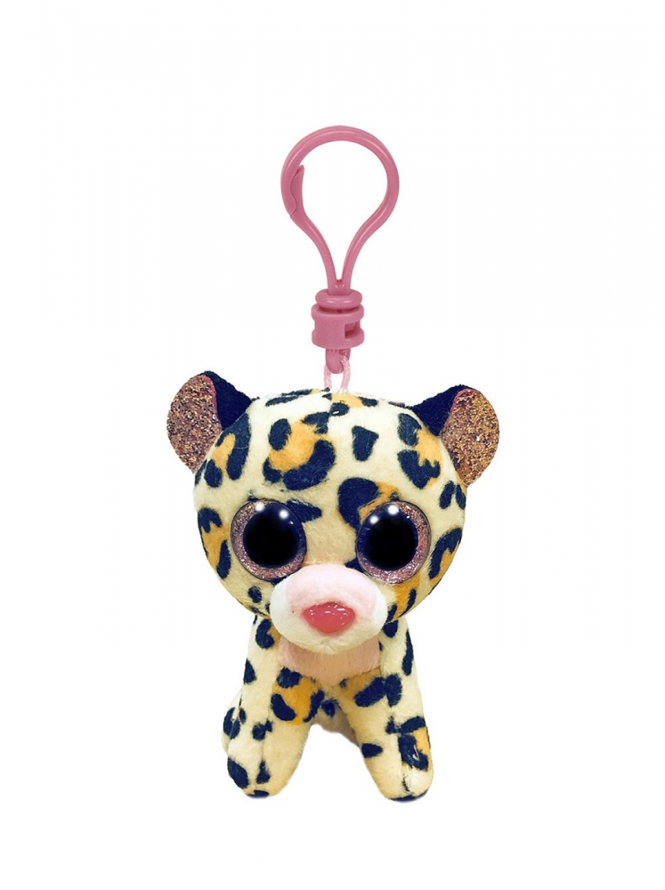 PLUS BRELOC TY 8.5CM BOOS LEOPARD MARO ROZ [1]
