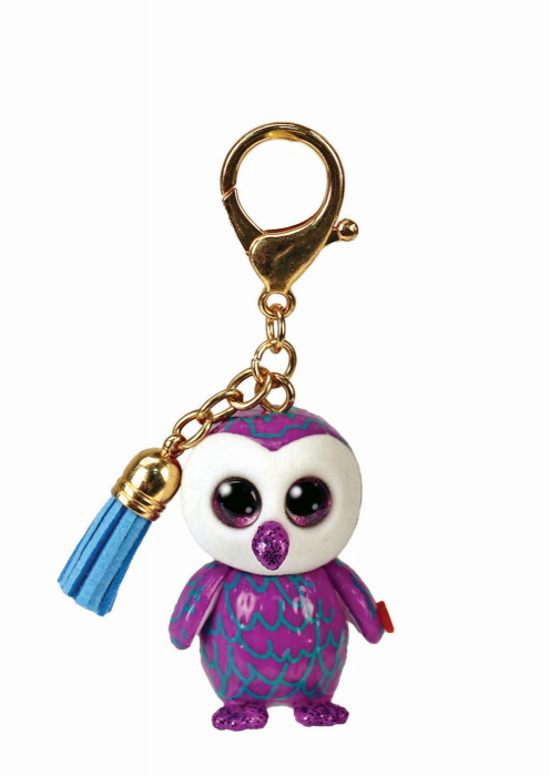 Plus Breloc Ty 8.5cm Mini Boos Moonlight Bufnița Mov [1]