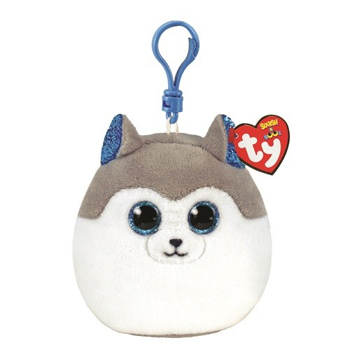 Plus Breloc Ty 8.5cm Squishy Beanies Slush Husky  [1]