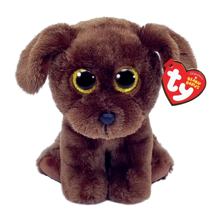 Plus Ty 15cm Beanie Babies Nuzzle Câine Maro  [1]