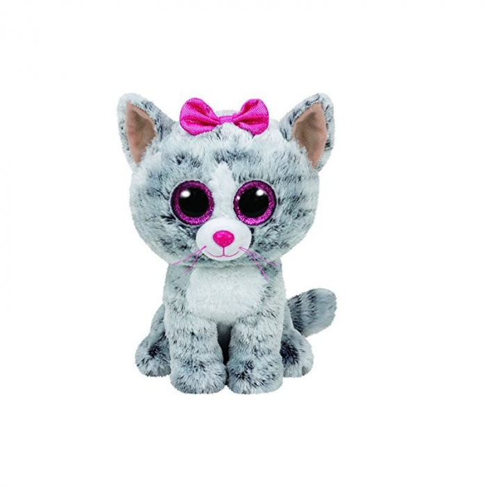 Plus Ty 24cm Boos Kiki Pisica Gri