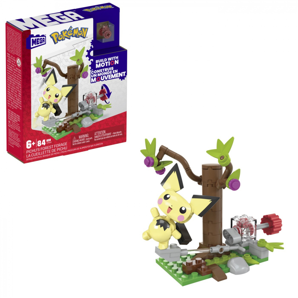 Pokemon Mega Set De Constructie Forajele Forestiere Ale Lui Pichu [5]