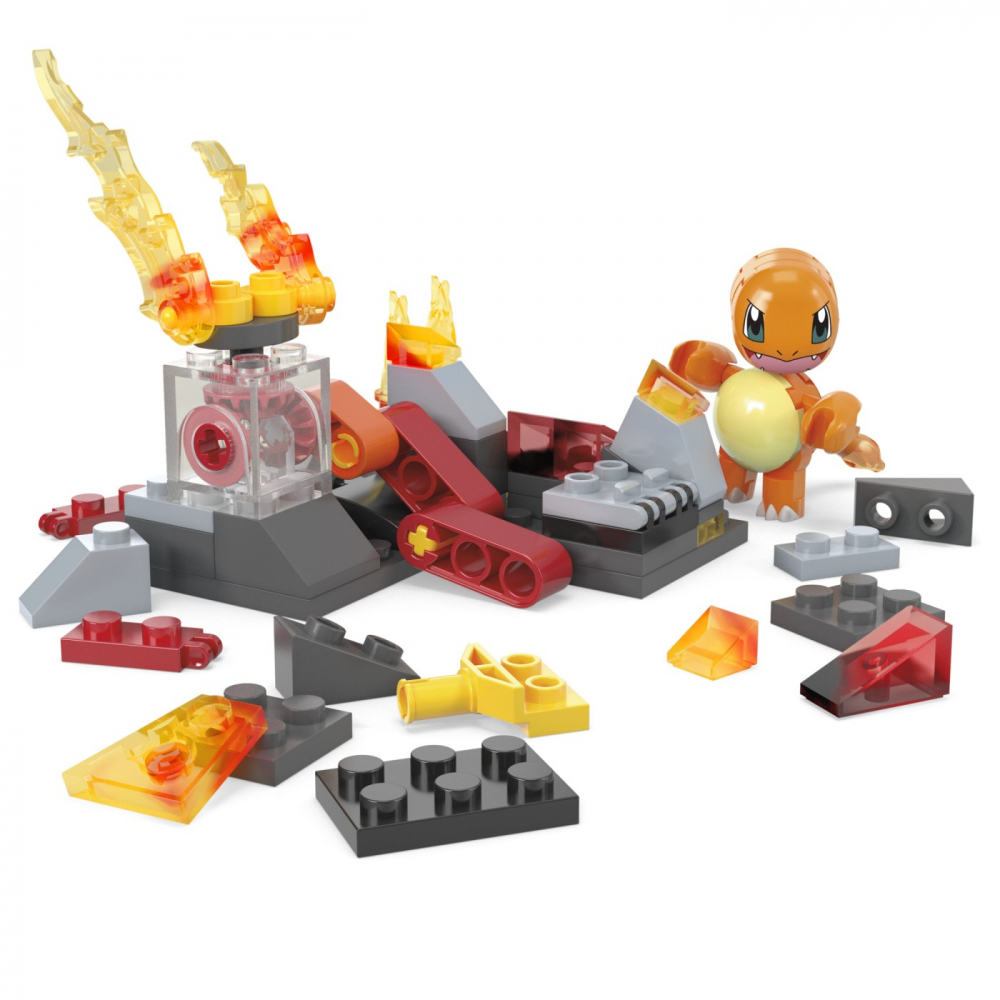 POKEMON MEGA SET DE CONSTRUCTIE ROATA DE FOC A LUI CHARMANDER [3]