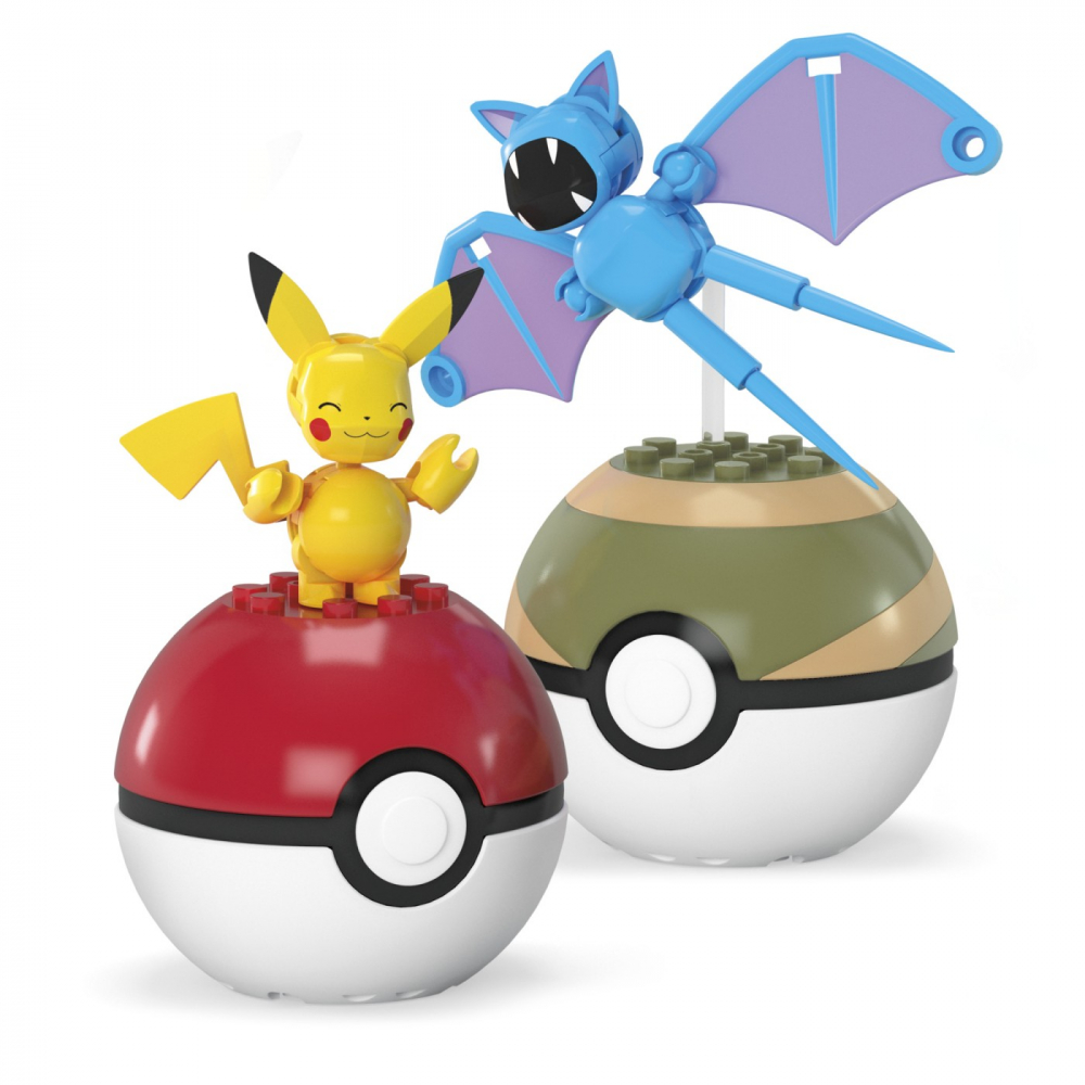 POKEMON MEGA SET DOUA BILE PIKACHU SI ZUBAT 40 PIESE [2]