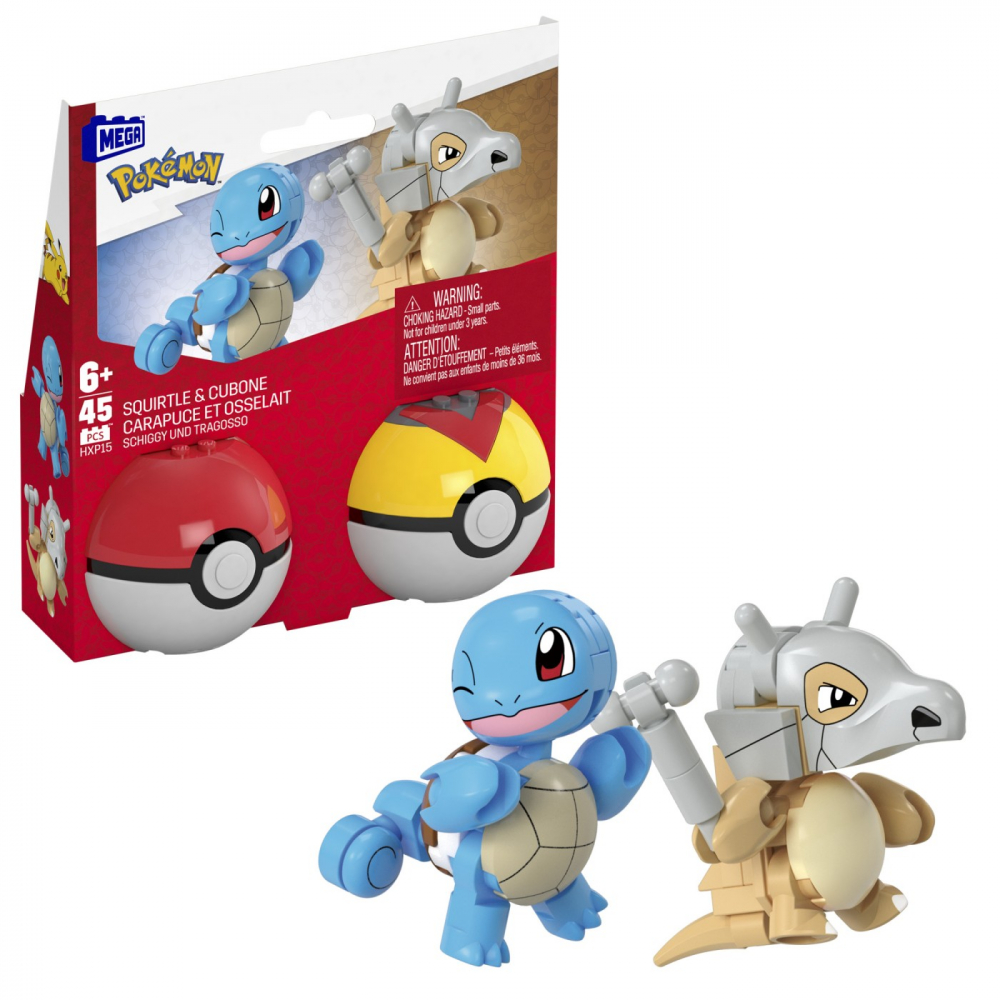 POKEMON MEGA SET DOUA BILE SQUIRTLE SI CUBONE 45 PIESE [5]