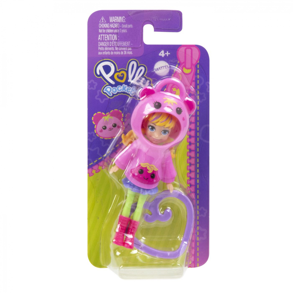 POLLY POCKET PAPUSA CU CLIPS SI HANORAC CU GLUGA [10]
