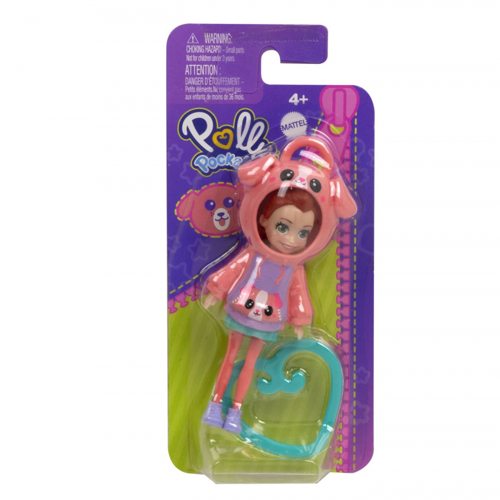 POLLY POCKET PAPUSA CU CLIPS SI HANORAC CU GLUGA [12]