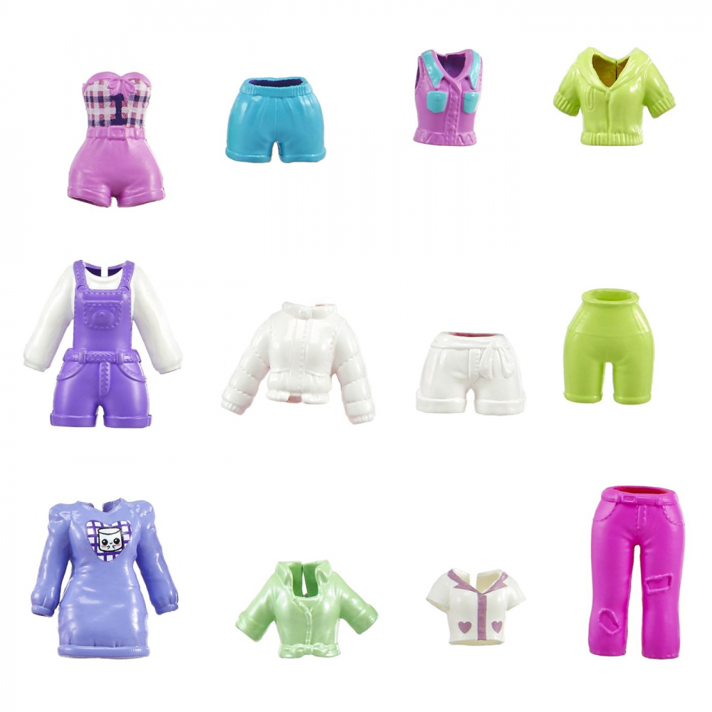 POLLY POCKET SET 2 PAPUSI SI ACCESORII 27 PIESE [3]