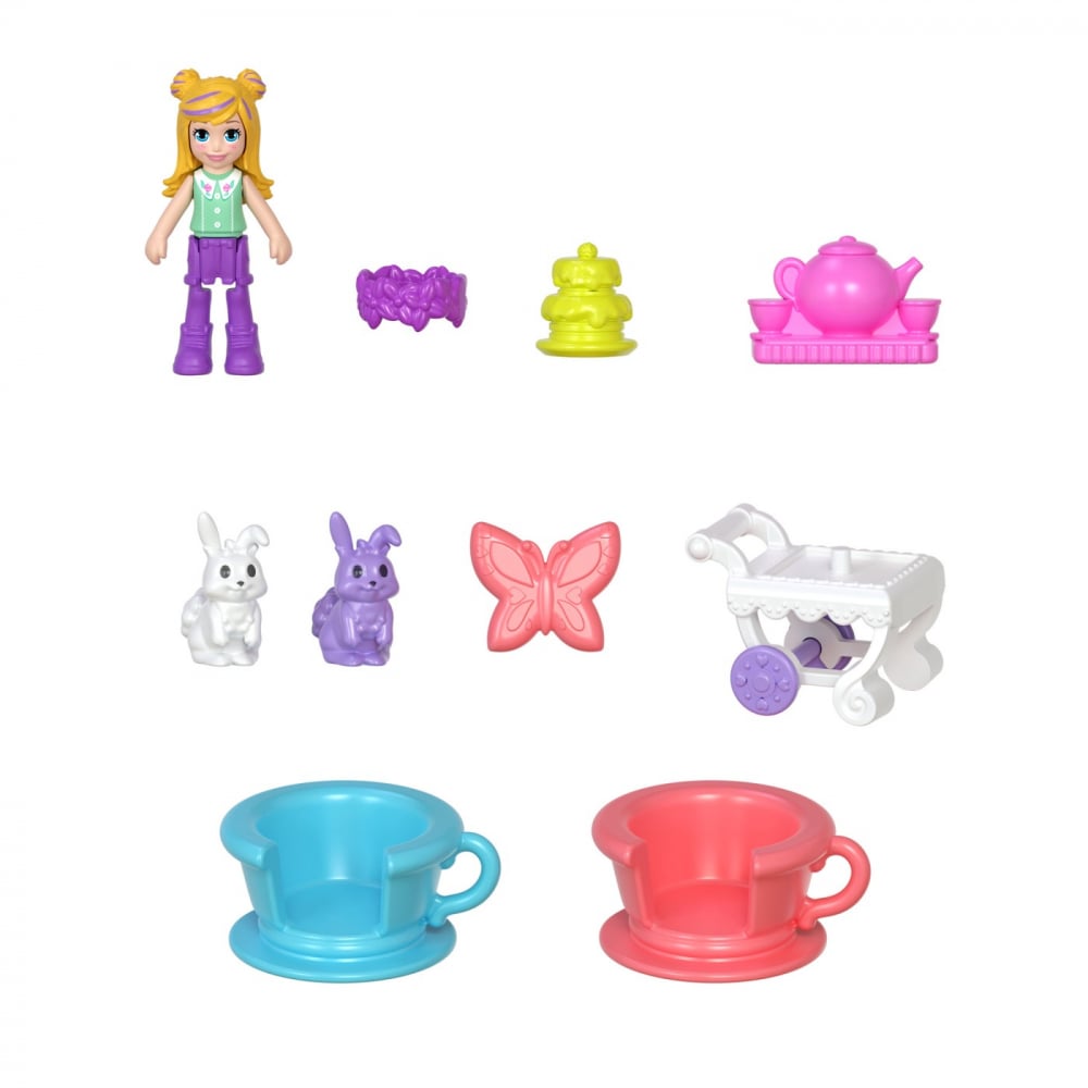 POLLY POCKET SET GENTUTA ANIMALUT IEPURAS LA PETRCERE CU ACCESORII [11]