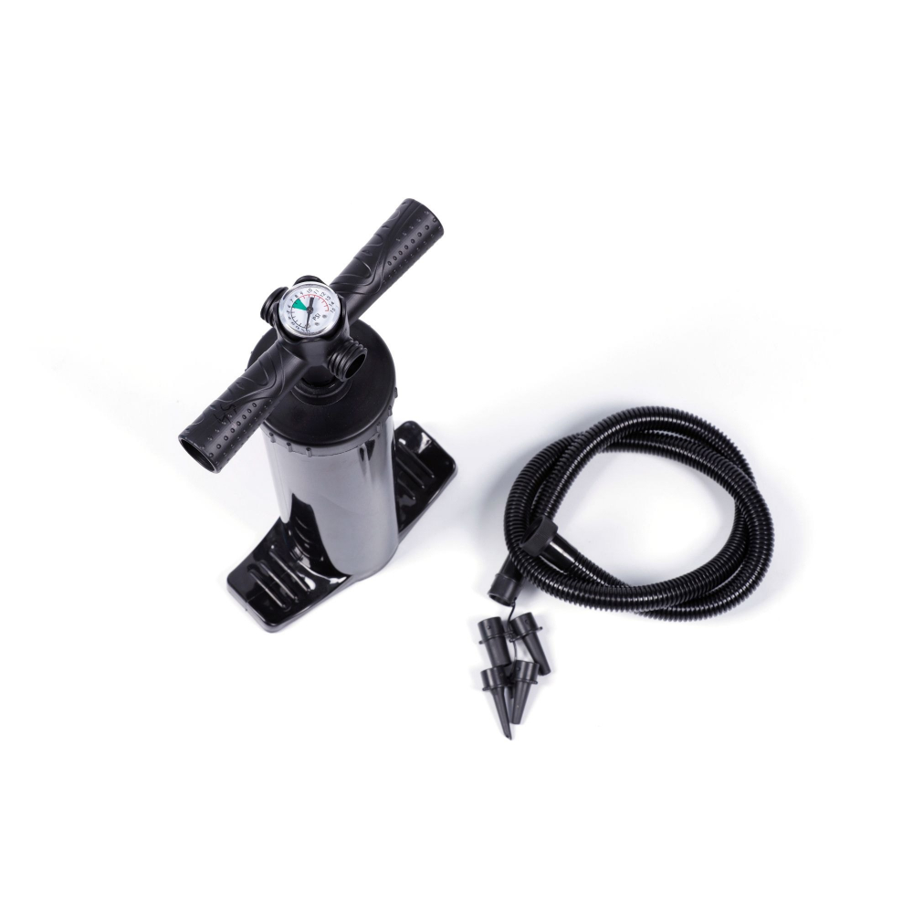 Pompa manual aer cu manometru,H 40 cm, negru [2]