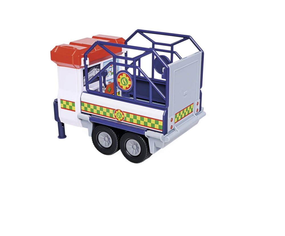 POMPIERUL SAM VEHICUL SALVARE ANIMALE CU FIGURINE SI REMORCA [4]