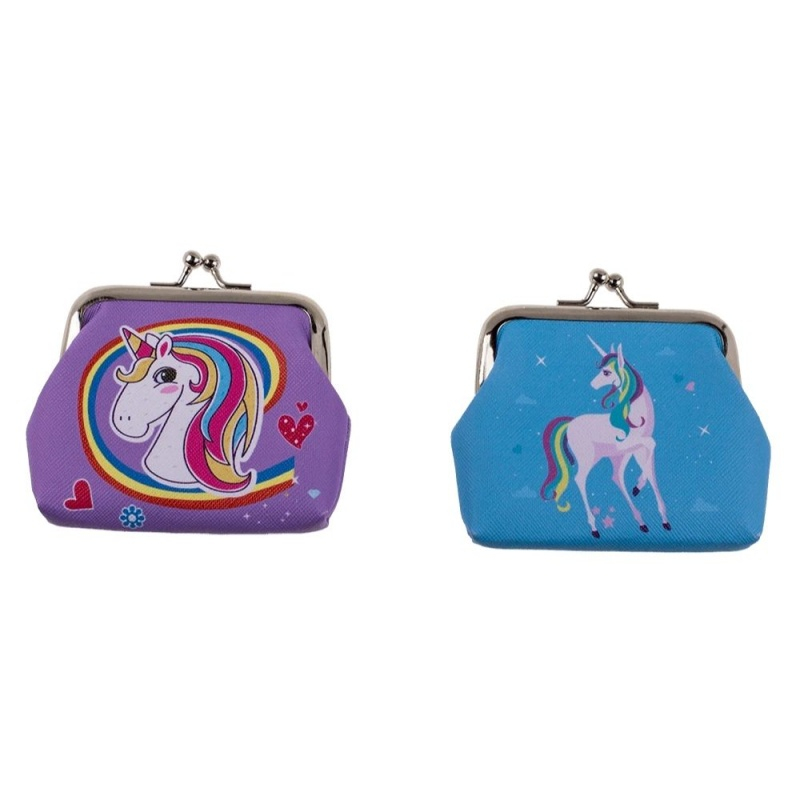 Portofel mini Out of the Blue cu unicorn, PVC, 3 culori asortate, 9 x 8 cm [4]