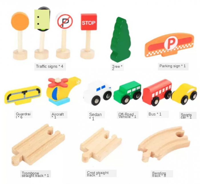 Prima mea Parcare din lemn supraetajata cu masinute si accesorii incluse [13]