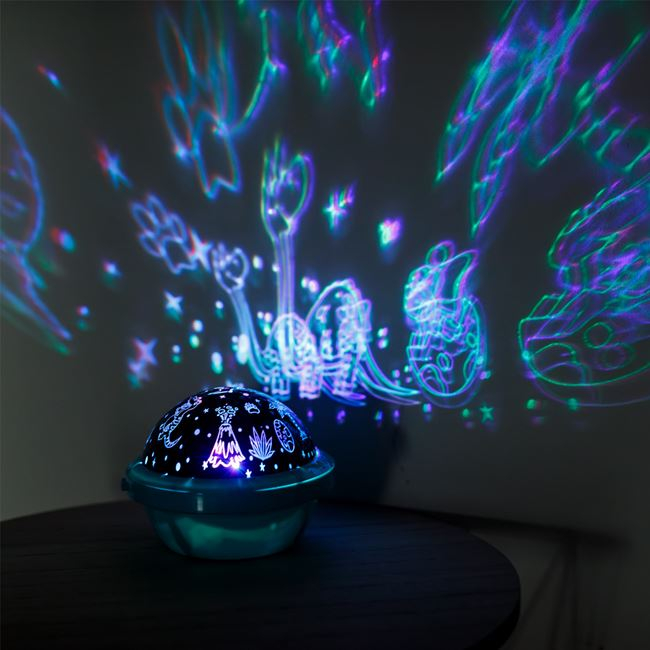 Proiector led Dinozauri cu 3 moduri de lumini,plastic,13x10.5 cm [3]