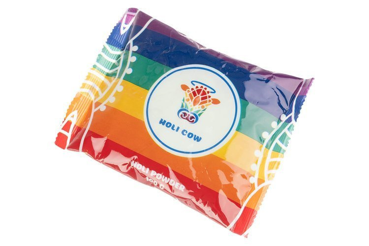 Pudra Holi din ingrediente naturale, 6 culori/set, 6x100 gr [4]