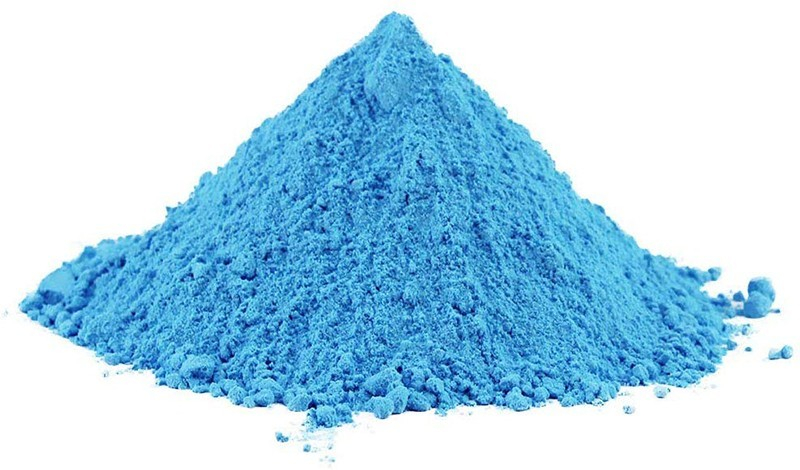 Pudra neon uv Holi din ingrediente naturale, albastru uv, 100 grame