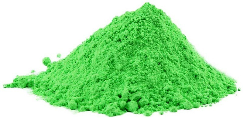 Pudra neon uv Holi din ingrediente naturale, verde uv, 100 grame