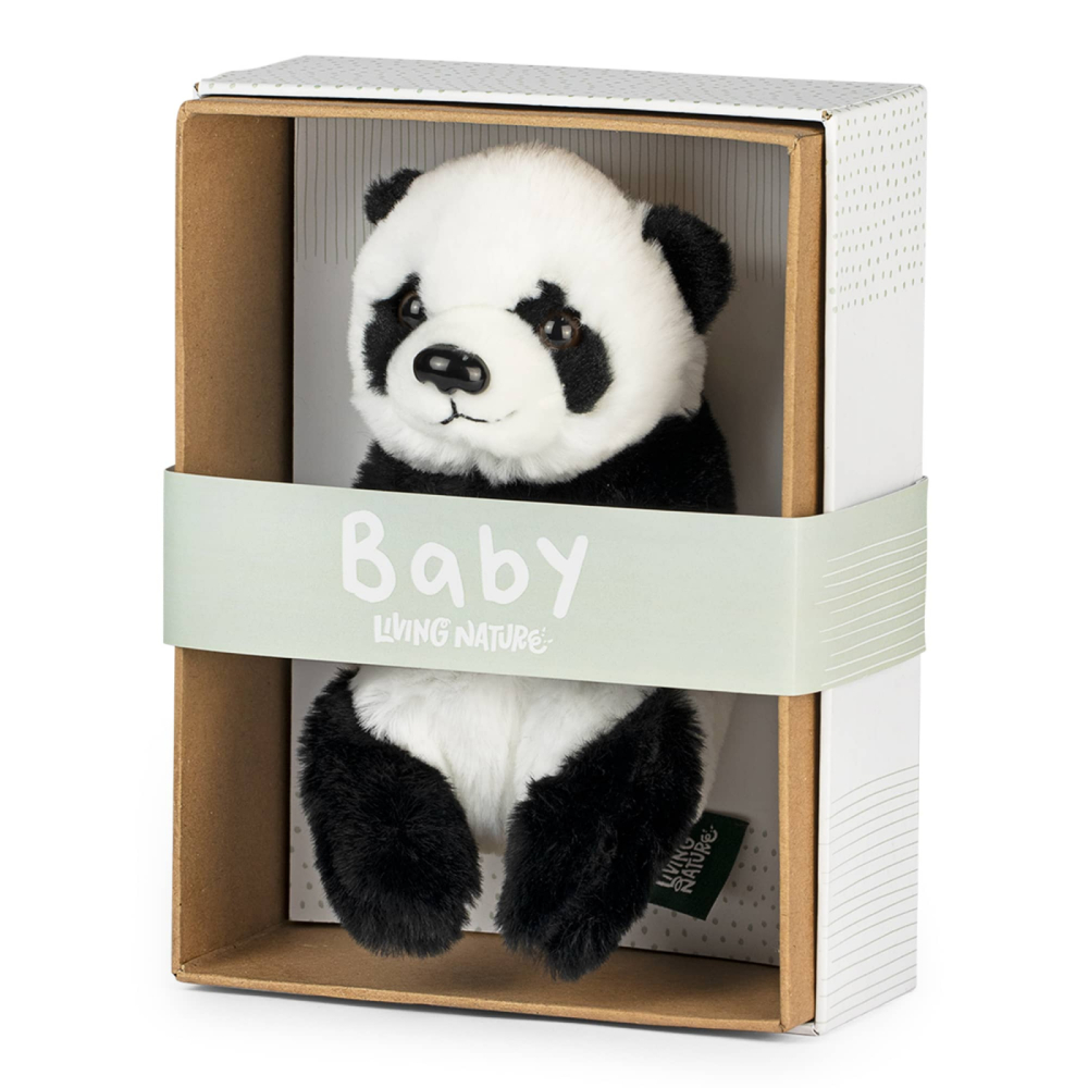Pui de Panda de pluș 17 cm în cutie – Living Nature [2]