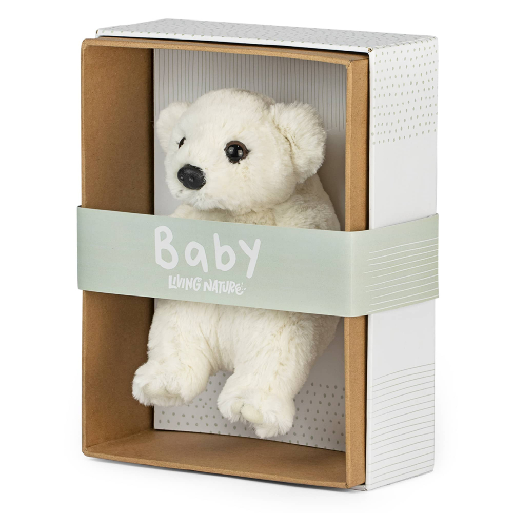 Pui de Urs Polar Bebeluș de pluș 17 cm în cutie – Living Nature [2]