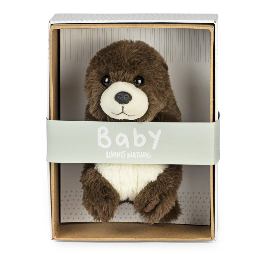 Pui de Vidră de pluș 17 cm în cutie – Living Nature [2]