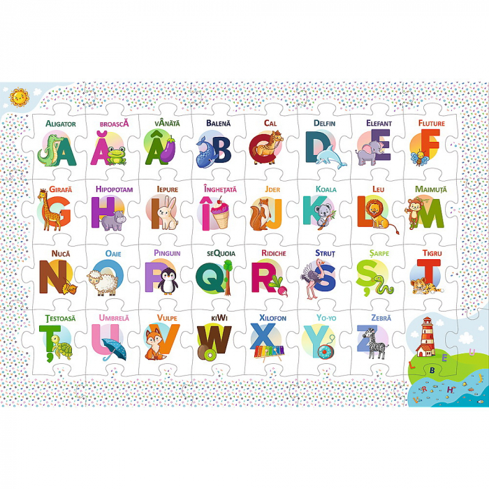 PUZZLE 44 Educațional Alfabetul [2]