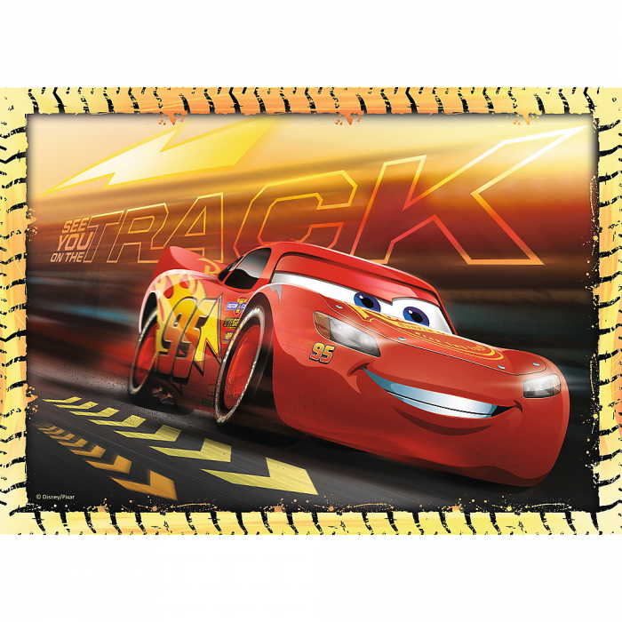 Puzzle 4 în 1 Cars - Pe Locuri  [2]