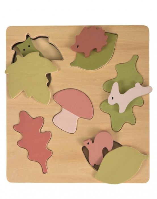 Puzzle animale si frunze