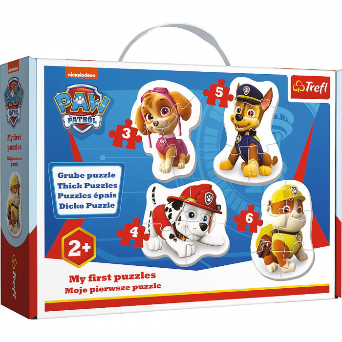 Puzzle Baby Clasic, Skye, Marshall, Chase și Rubble, 18 Piese  [2]