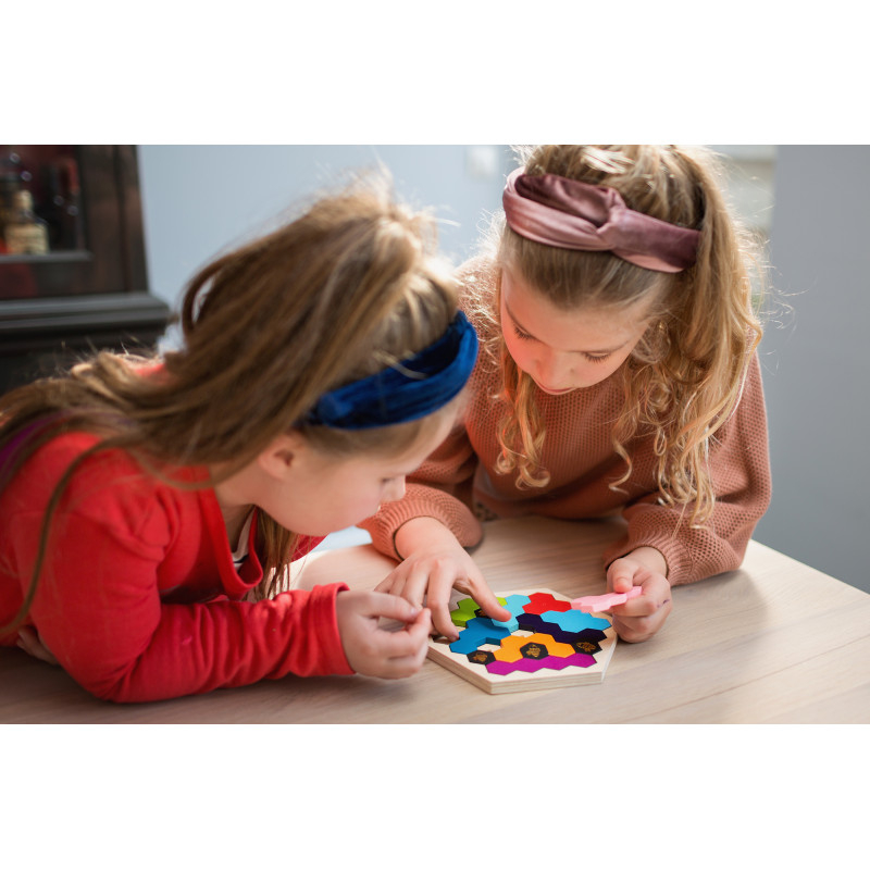 Puzzle Beezzz din lemn in forma de stup de albine,+8 ani [3]