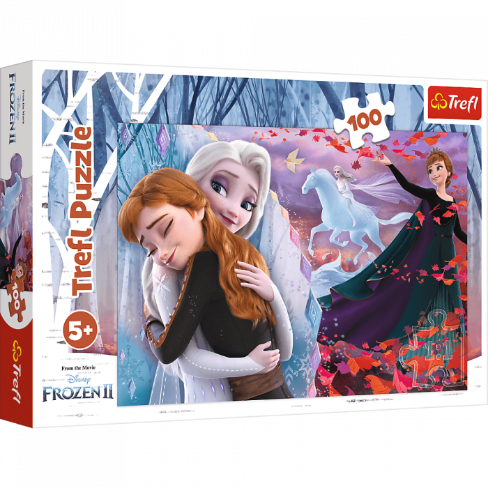 Puzzle carton together for forever frozen ii,100 piese,+5 ani