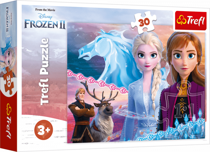 Puzzle carton 30 piese,Frozen2 The courage of the sisters,+3 ani