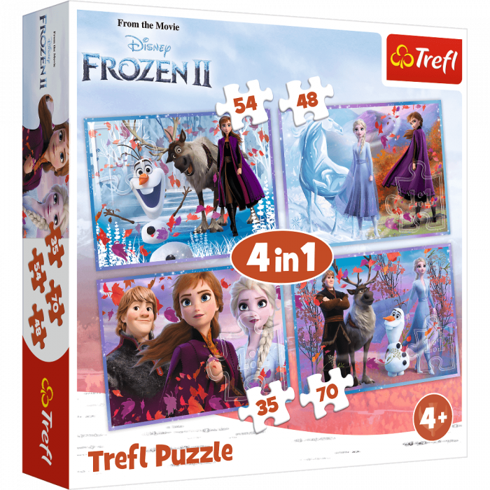 Puzzle carton 4in1 Frozen2,+4 ani