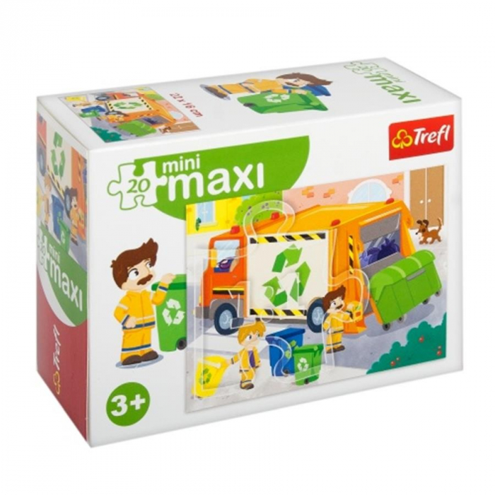 Trefl Puzzle carton mini 20 piese maxi garbage,+3 ani