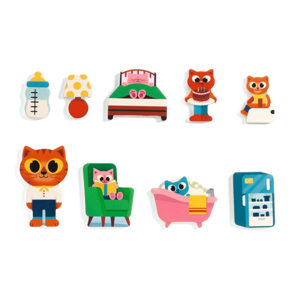 Puzzle din lemn Acasa, Djeco [4]