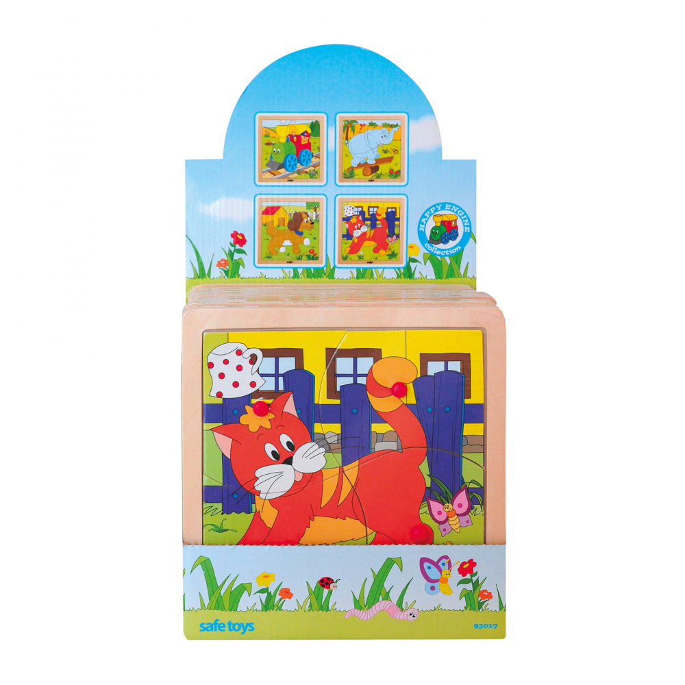 Puzzle din lemn cu butoni – Diverse imagini (4 piese) [2]